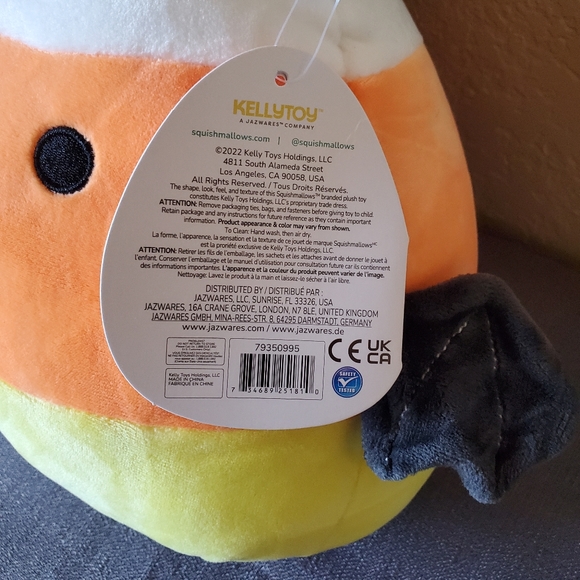 Squishmallows 10" Halloween Casey the Candy Corn Witch. Kellytoy - Picture 4 of 5